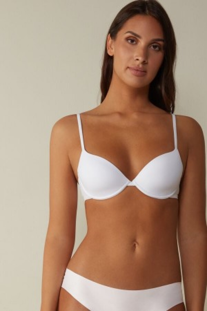 Intimissimi Bellissima Push-up Bra in Microfiber Wit | PBEQX48858