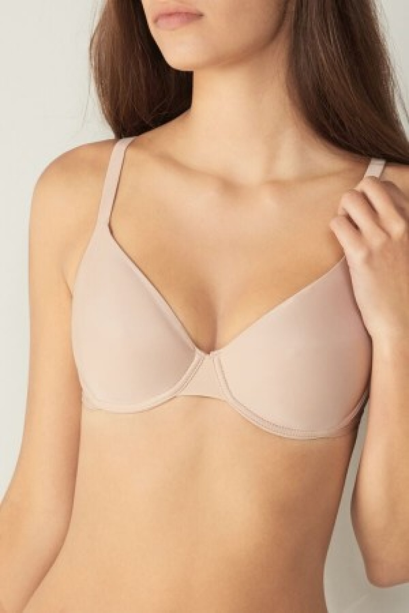 Intimissimi Francesca Ultralight Microfiber Balconette Bra Natural | UBETG27231