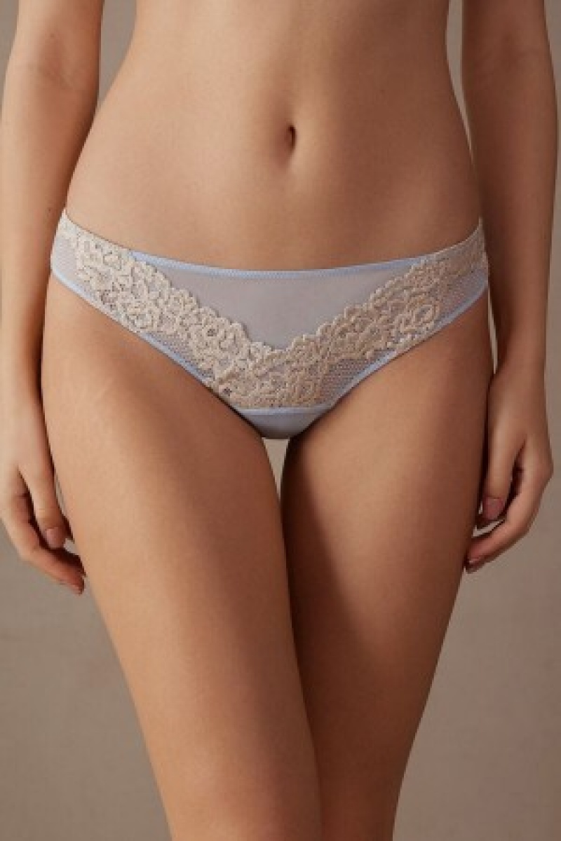 Intimissimi Pretty Flowers Brazilian Lichtblauw | YBEGT80774