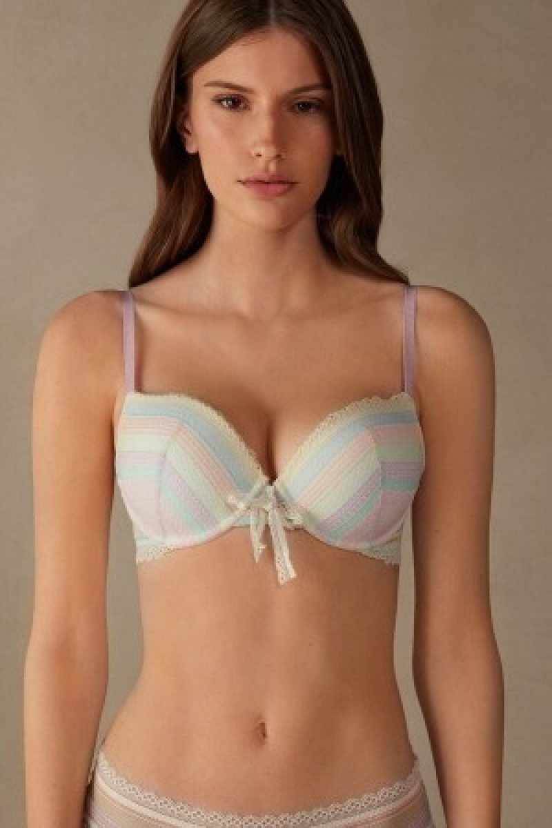 Intimissimi Colour Me Happy Elettra Super Push-up Bra Gekleurd | MBEHR36365