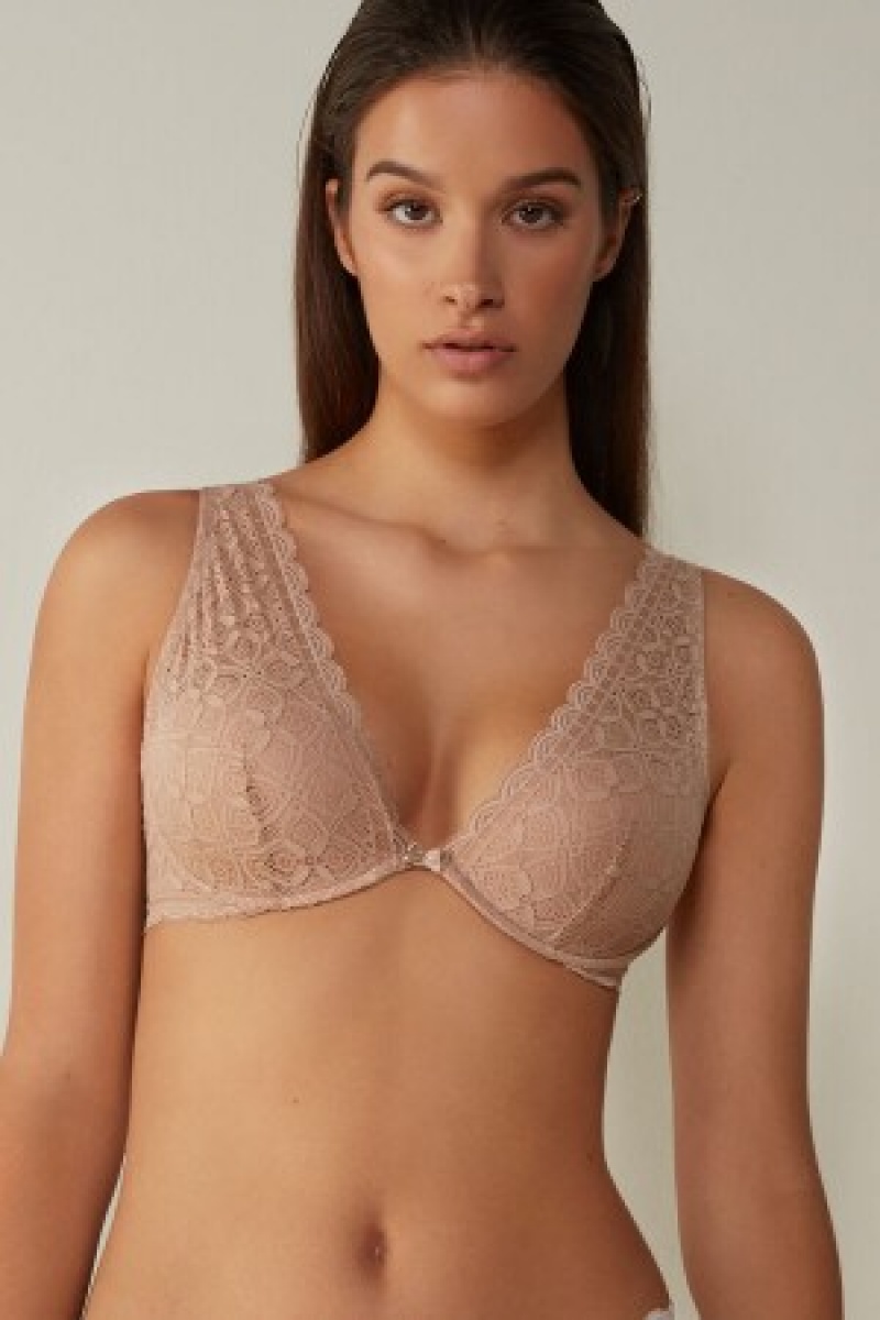 Intimissimi Elena Balconette Bra in Kanten Natural | TBEPQ11742