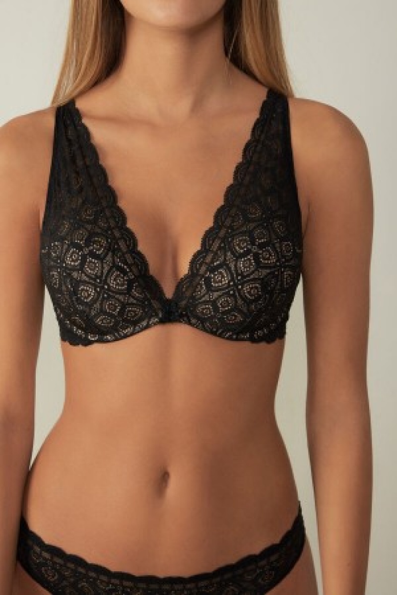 Intimissimi Giorgia Balconette Bra in Kanten Zwart | BBESO68434