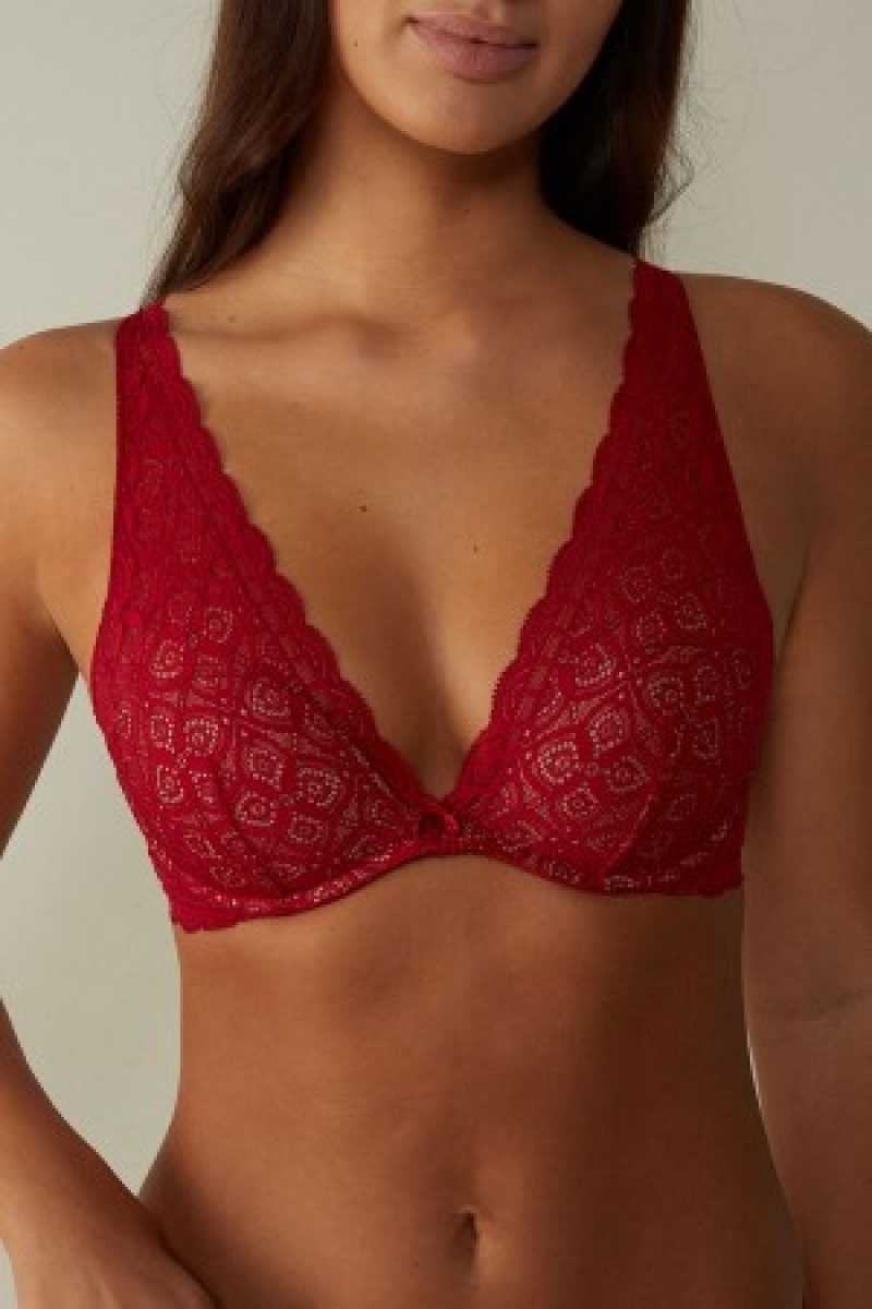 Intimissimi Giorgia Balconette Bra in Kanten Rood | TBEPQ38594