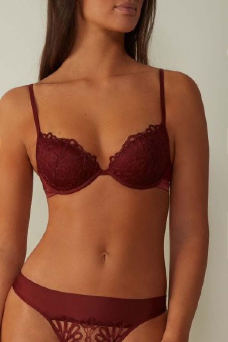 Intimissimi Romantic Life Bellissima Push-up Bra Rood | EBEVG89008