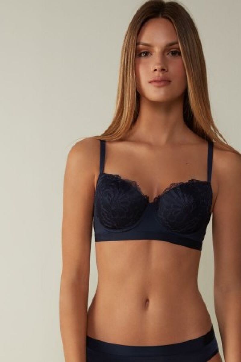 Intimissimi Romantic Life Sofia Balconette Bra Blauw | SBEVO88388