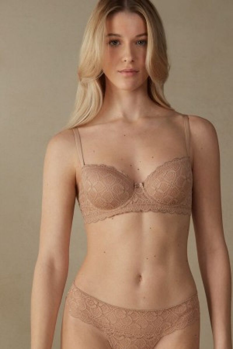 Intimissimi Sofia Balconette Bra in Kanten Natural | BEZPD48834