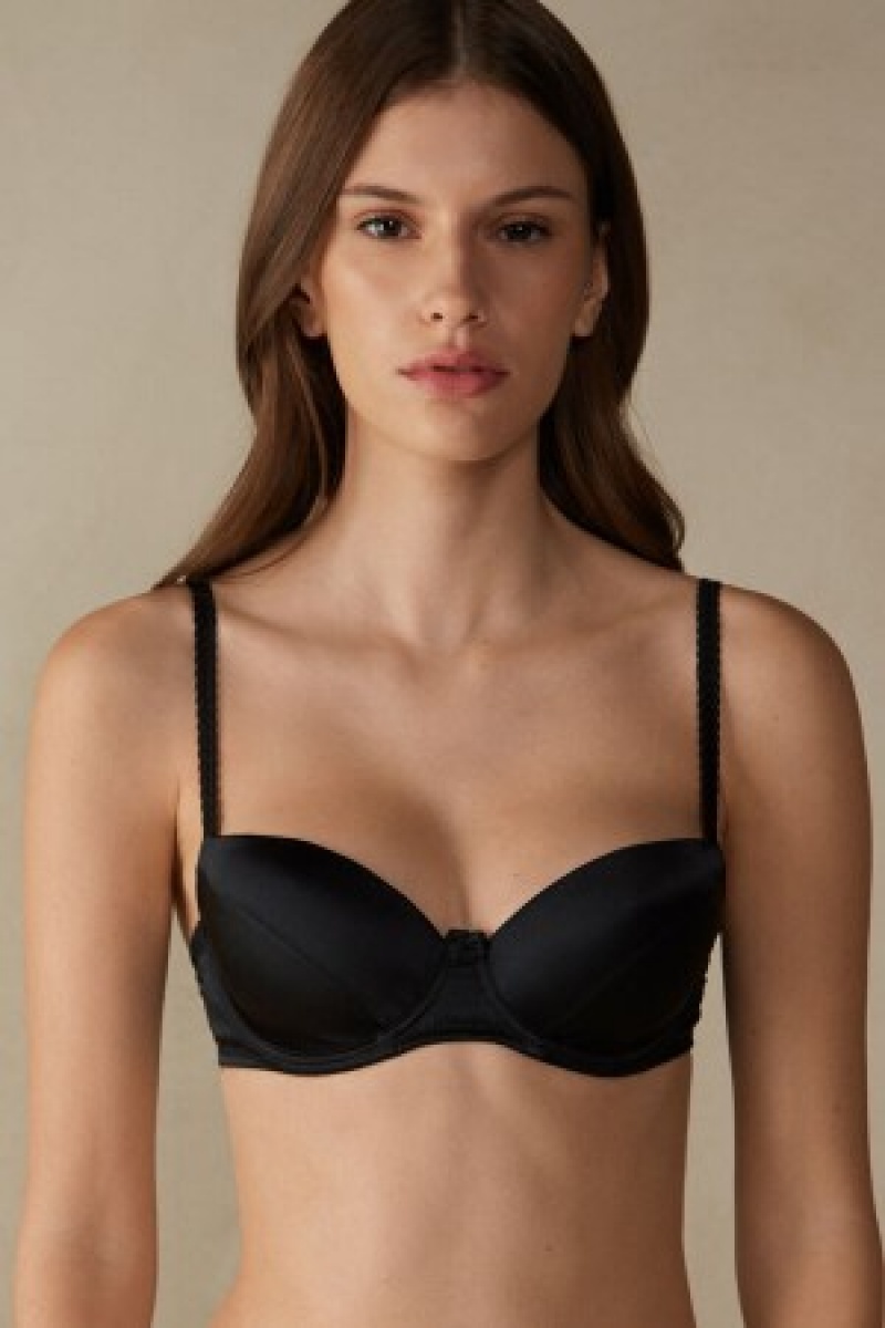 Intimissimi Sofia Balconette Bra in Silk Zwart | BEZPD87999