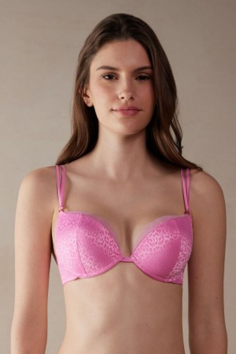 Intimissimi Cool Minimal Simona Super Push-up Bra Roze | BEICD96844