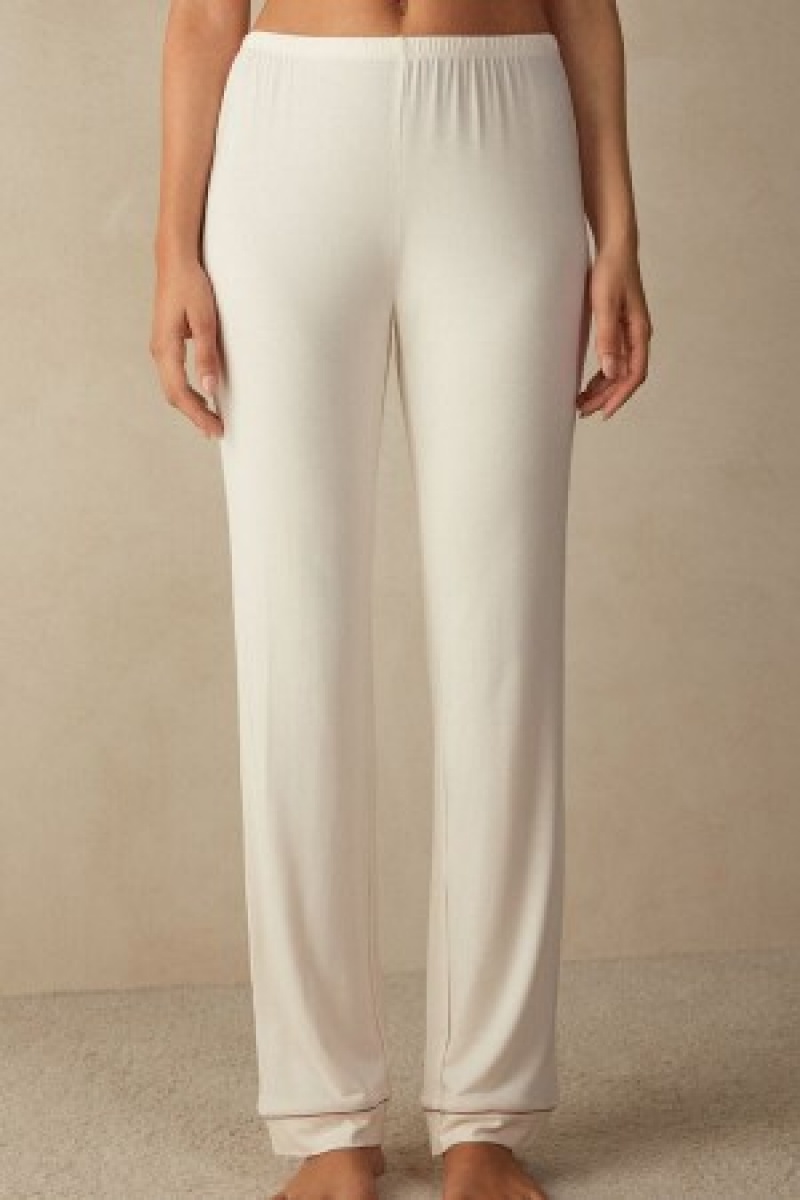 Intimissimi Long Micromodal Trousers Natural | BEEGJ69747