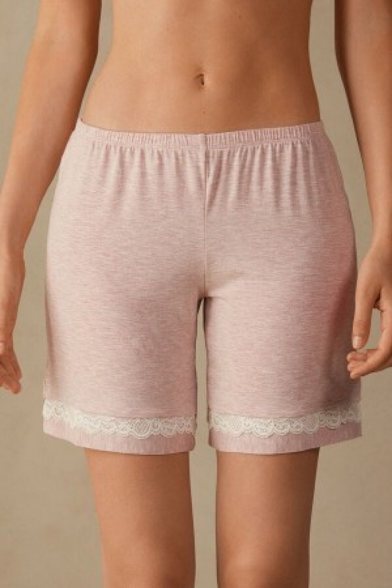 Intimissimi Modal Shorts with Kanten Details Roze | PBEER46911