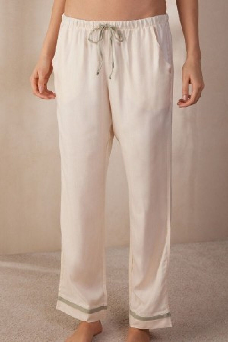 Intimissimi Lost in Fields Full Length Pants in Plain-weave Modal Wit | LBESX13823