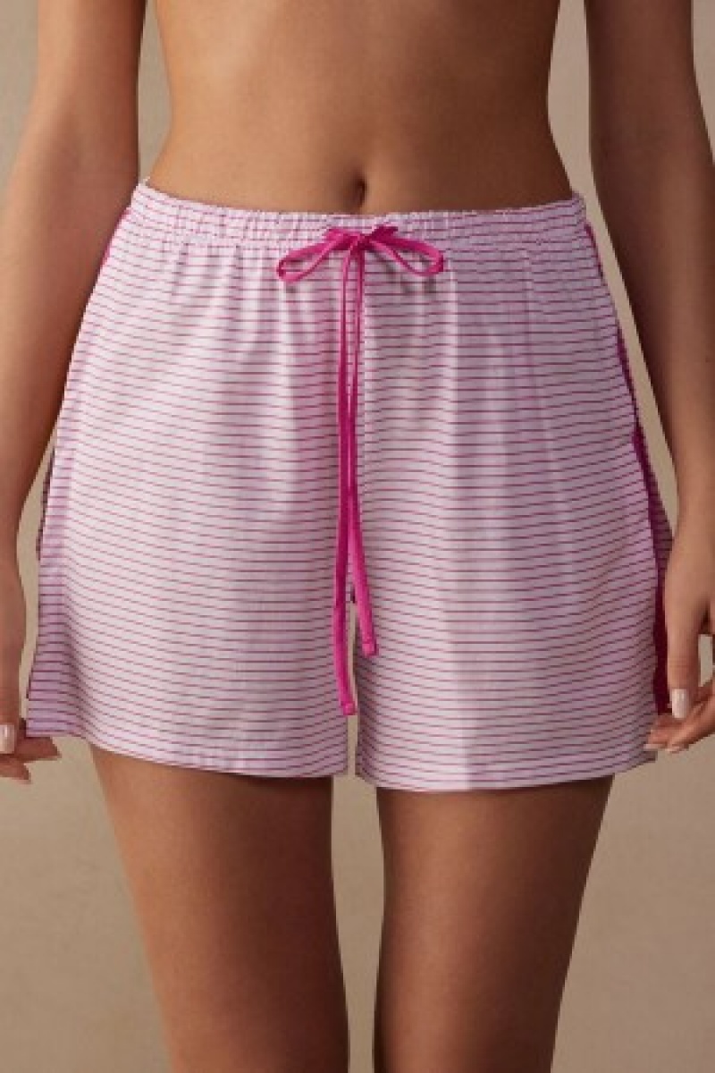 Intimissimi Strawberry Milkshake Shorts in Supima® Katoenen Roze | BENEJ54455