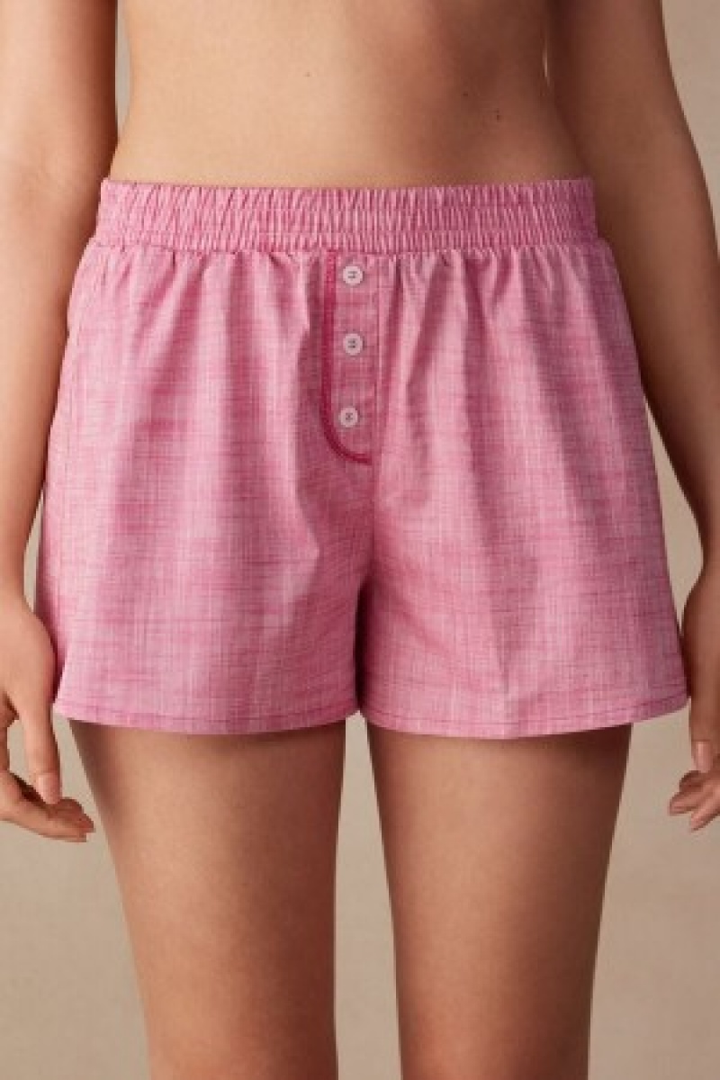 Intimissimi Strawberry Milkshake Shorts in Katoenen Cloth Roze | DBEVO18573