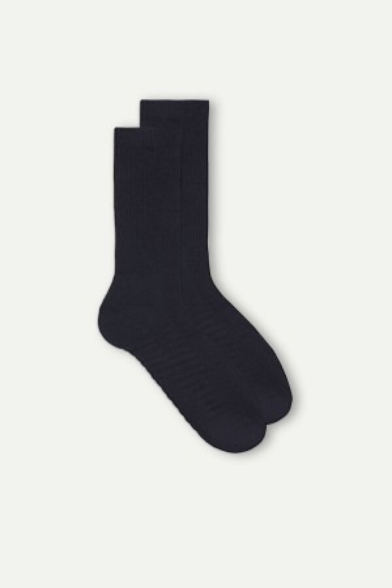 Intimissimi Kort Terrycloth Socks Blauw | BENEJ11220