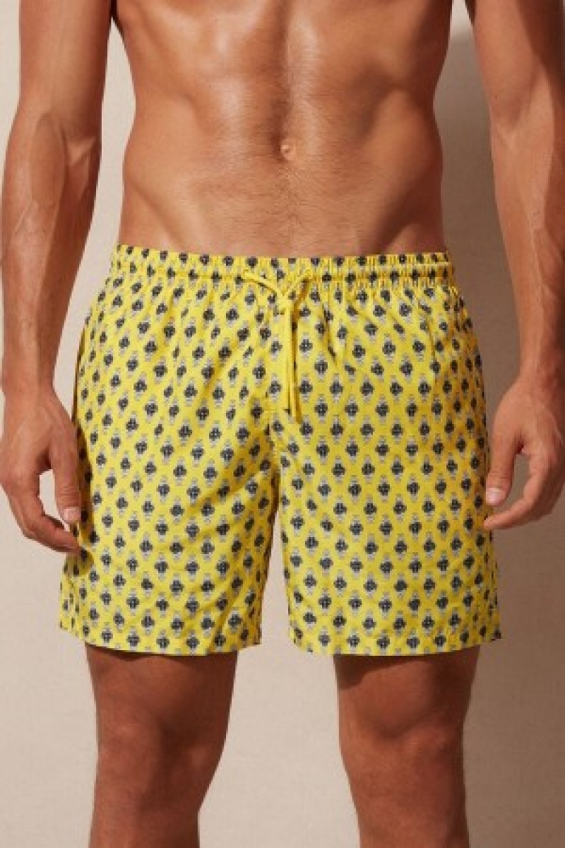 Intimissimi Micro Watch Print Swim Trunks Print | BECVG69514