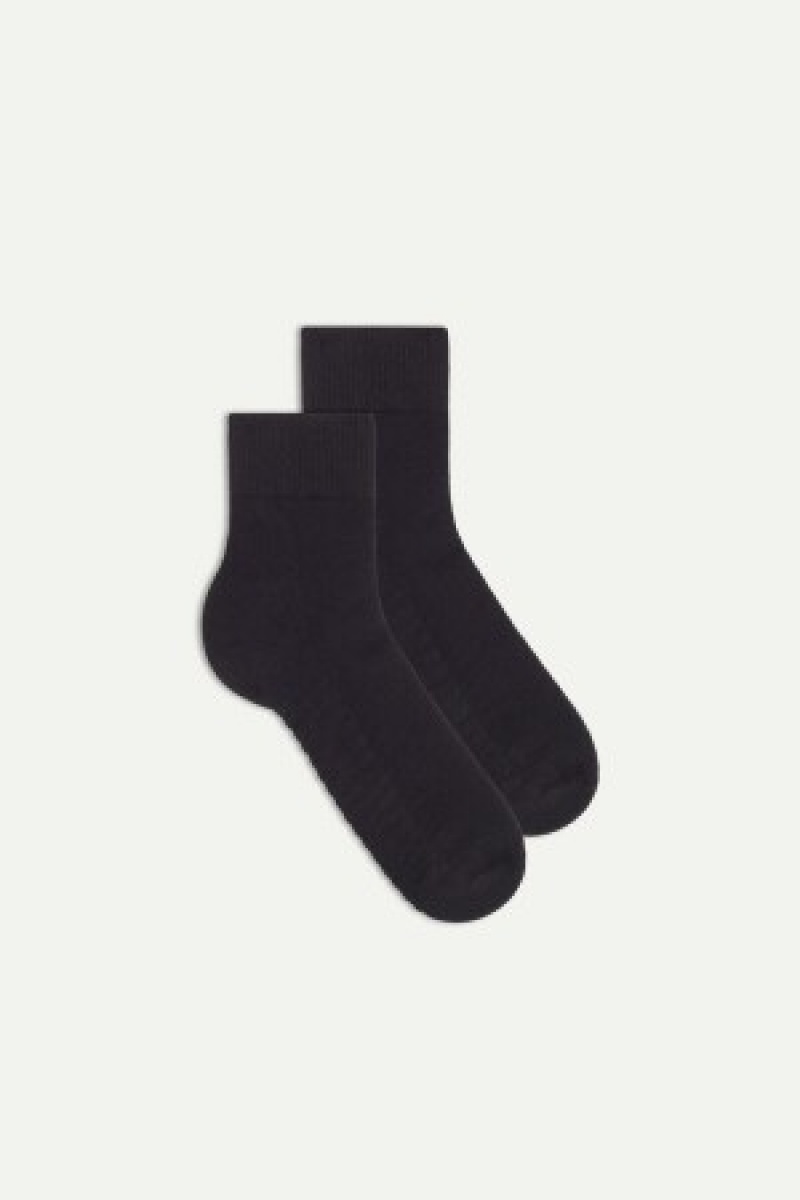 Intimissimi Terrycloth Kort Socks Zwart | BECVG10319