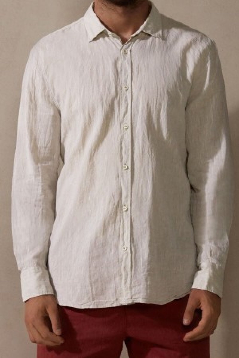 Intimissimi Linen and Katoenen Shirt Natural | UBEND99818